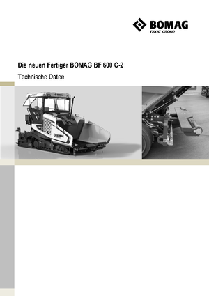 Finisoare de asfalt pe șenile Bomag BF 600 C 2 S 500