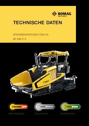 Finisoare de asfalt pe șenile Bomag BF 600 C 2 S 600