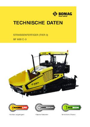 Finisoare de asfalt pe șenile Bomag BF 600 C 3 S 500
