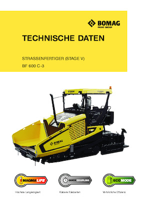 Finisoare de asfalt pe șenile Bomag BF 600 C 3 S 600