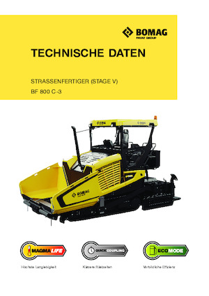 Finisoare de asfalt pe șenile Bomag BF 800 C 3 S 500