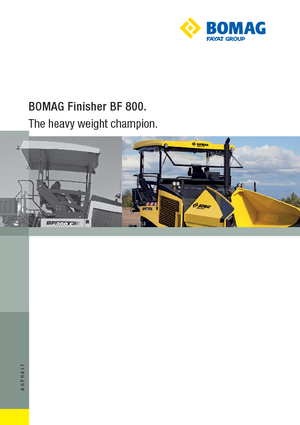 Finisoare de asfalt pe șenile Bomag BF 800 C S 600
