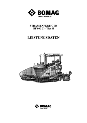Finisoare de asfalt pe șenile Bomag BF 900 C S 600