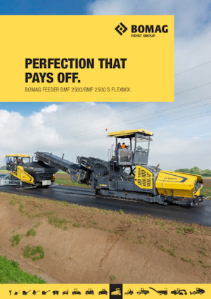 Finisoare de asfalt pe șenile Bomag BMF 2500 S FLEXMIX