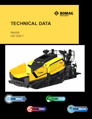 Finisoare de asfalt pe șenile Bomag CR 1030 T