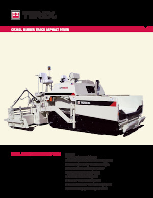 Finisoare de asfalt pe șenile Terex CR362L