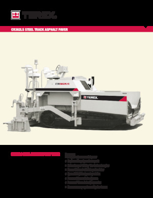 Finisoare de asfalt pe șenile Terex CR362LS