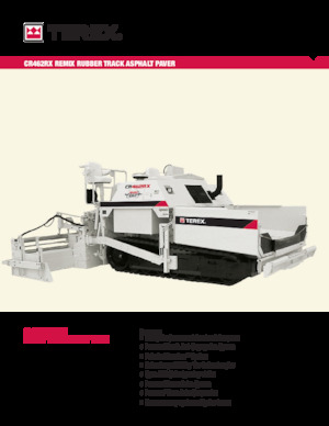 Finisoare de asfalt pe șenile Terex CR462RX