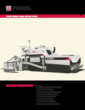 Finisoare de asfalt pe șenile Terex CR562