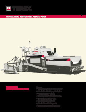 Finisoare de asfalt pe șenile Terex CR562RX