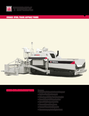 Finisoare de asfalt pe șenile Terex CR562S