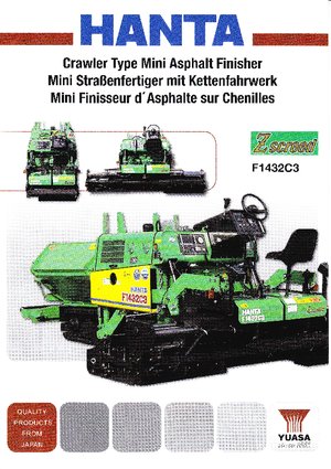 Finisoare de asfalt pe șenile Hanta F 1432 C 3