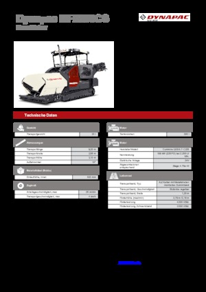 Finisoare de asfalt pe șenile Dynapac MF2500CS