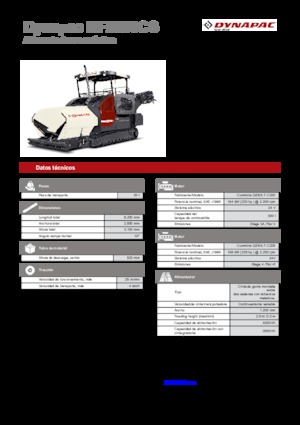Finisoare de asfalt pe șenile Dynapac MF2500CS