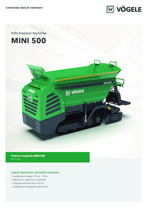 Finisoare de asfalt pe șenile Vögele MINI 500