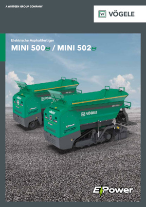 Finisoare de asfalt pe șenile Vögele MINI 500e
