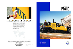Finisoare de asfalt pe șenile Volvo PF6110