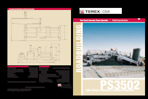 Finisoare de asfalt pe șenile Terex PS3502