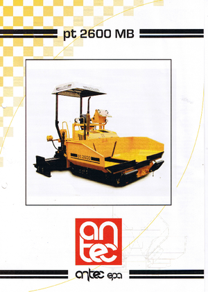 Finisoare de asfalt pe șenile Antec PT 2600 MB