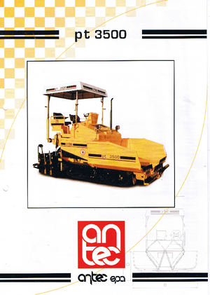 Finisoare de asfalt pe șenile Antec PT 3500