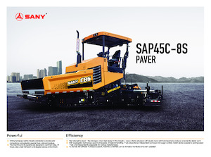 Finisoare de asfalt pe șenile Sany SAP45C-8S