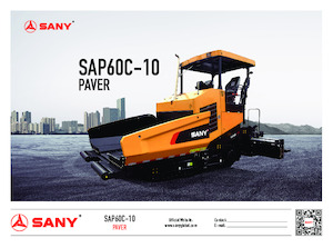 Finisoare de asfalt pe șenile Sany SAP60C-10