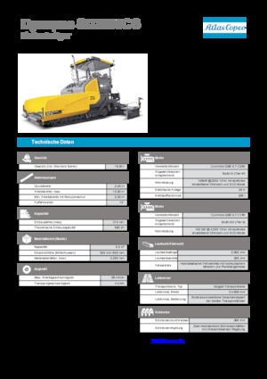 Finisoare de asfalt pe șenile Dynapac SD 2500 CS