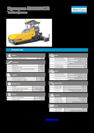 Finisoare de asfalt pe șenile Dynapac SD 2500 CS