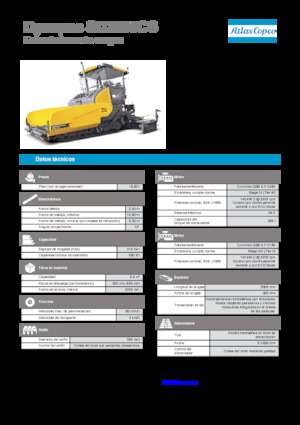 Finisoare de asfalt pe șenile Dynapac SD 2500 CS