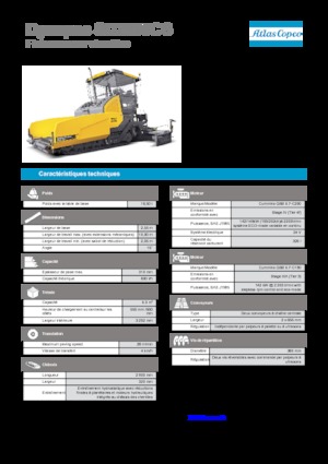 Finisoare de asfalt pe șenile Dynapac SD 2500 CS