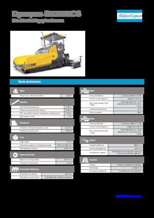 Finisoare de asfalt pe șenile Dynapac SD 2500 CS