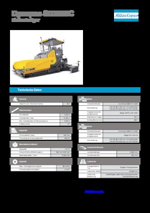 Finisoare de asfalt pe șenile Dynapac SD 2550 C