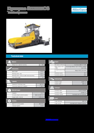 Finisoare de asfalt pe șenile Dynapac SD 2550 CS