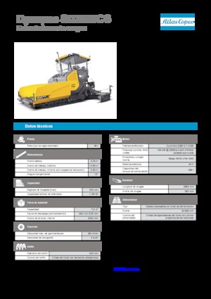 Finisoare de asfalt pe șenile Dynapac SD 2550 CS