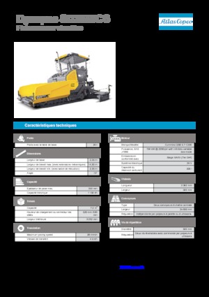 Finisoare de asfalt pe șenile Dynapac SD 2550 CS
