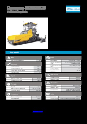 Finisoare de asfalt pe șenile Dynapac SD 2550 CS