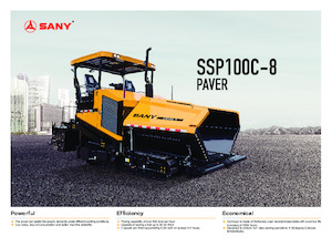 Finisoare de asfalt pe șenile Sany SSP100C-8 