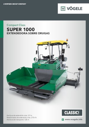 Finisoare de asfalt pe șenile Vögele Super 1000