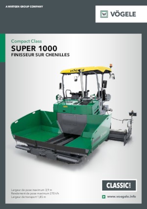 Finisoare de asfalt pe șenile Vögele Super 1000