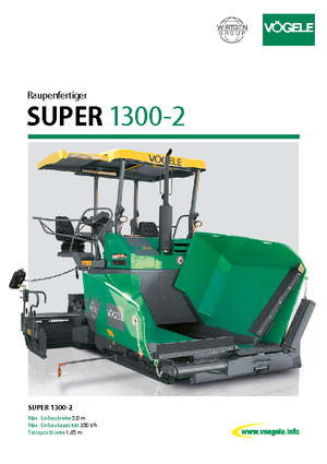 Finisoare de asfalt pe șenile Vögele Super 1300-2