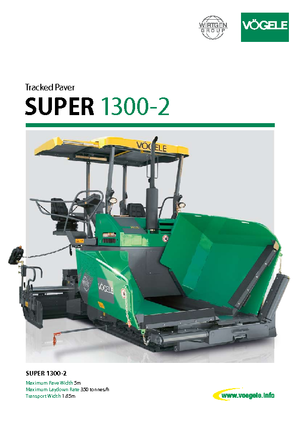 Finisoare de asfalt pe șenile Vögele Super 1300-2