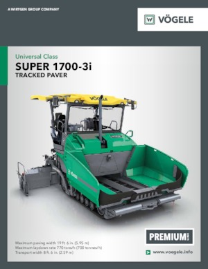 Finisoare de asfalt pe șenile Vögele Super 1700-3i