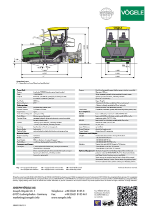 Finisoare de asfalt pe șenile Vögele Super 1800-2