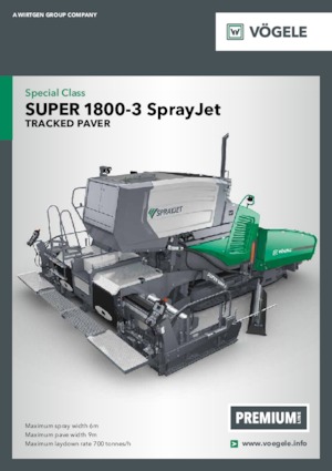 Finisoare de asfalt pe șenile Vögele Super 1800-3 SprayJet