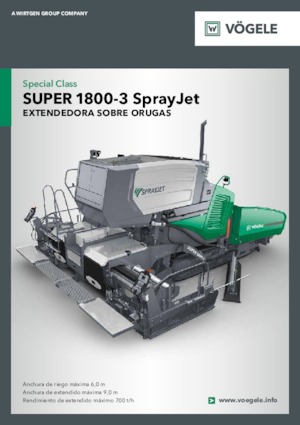 Finisoare de asfalt pe șenile Vögele Super 1800-3 SprayJet