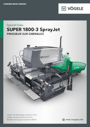 Finisoare de asfalt pe șenile Vögele Super 1800-3 SprayJet