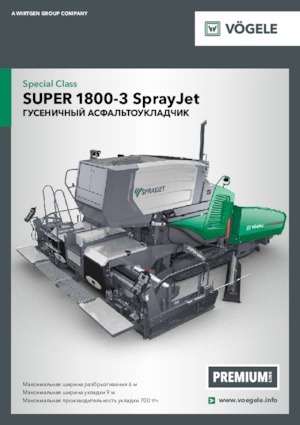 Finisoare de asfalt pe șenile Vögele Super 1800-3 SprayJet