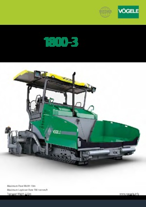 Finisoare de asfalt pe șenile Vögele SUPER 1800-3
