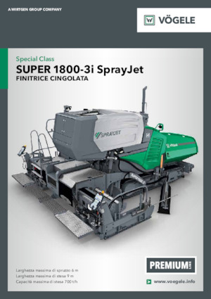 Finisoare de asfalt pe șenile Vögele Super 1800-3i SprayJet