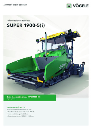 Finisoare de asfalt pe șenile Vögele Super 1900-5